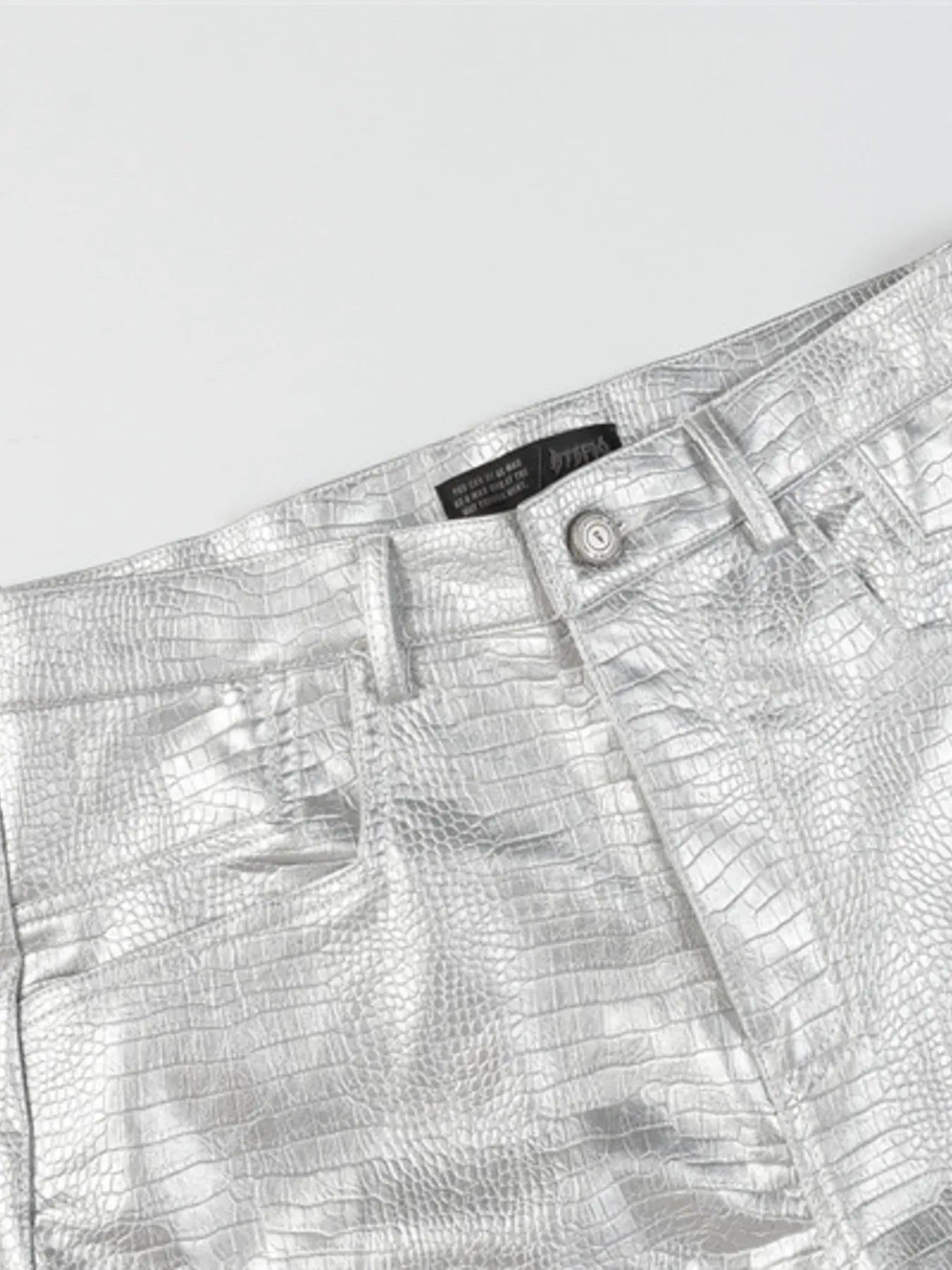 Trendsi Men's Leather Loose Fit Pants