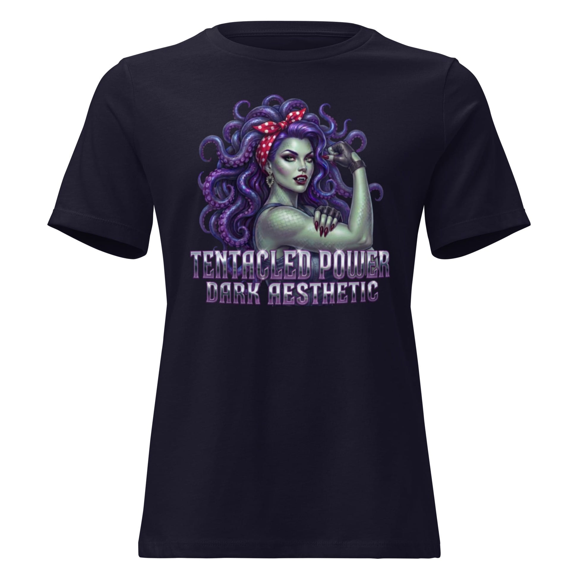 Dark Aesthetic  T-SHIRT S Dark Aesthetic Tentacled Power Women's Relaxed T-Shirt